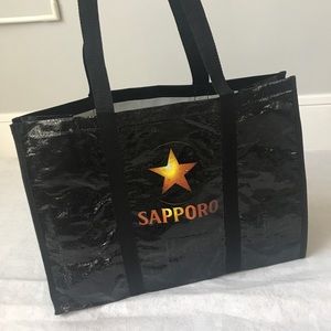 Sapporo beer Japan eco reusable shopping tote bag